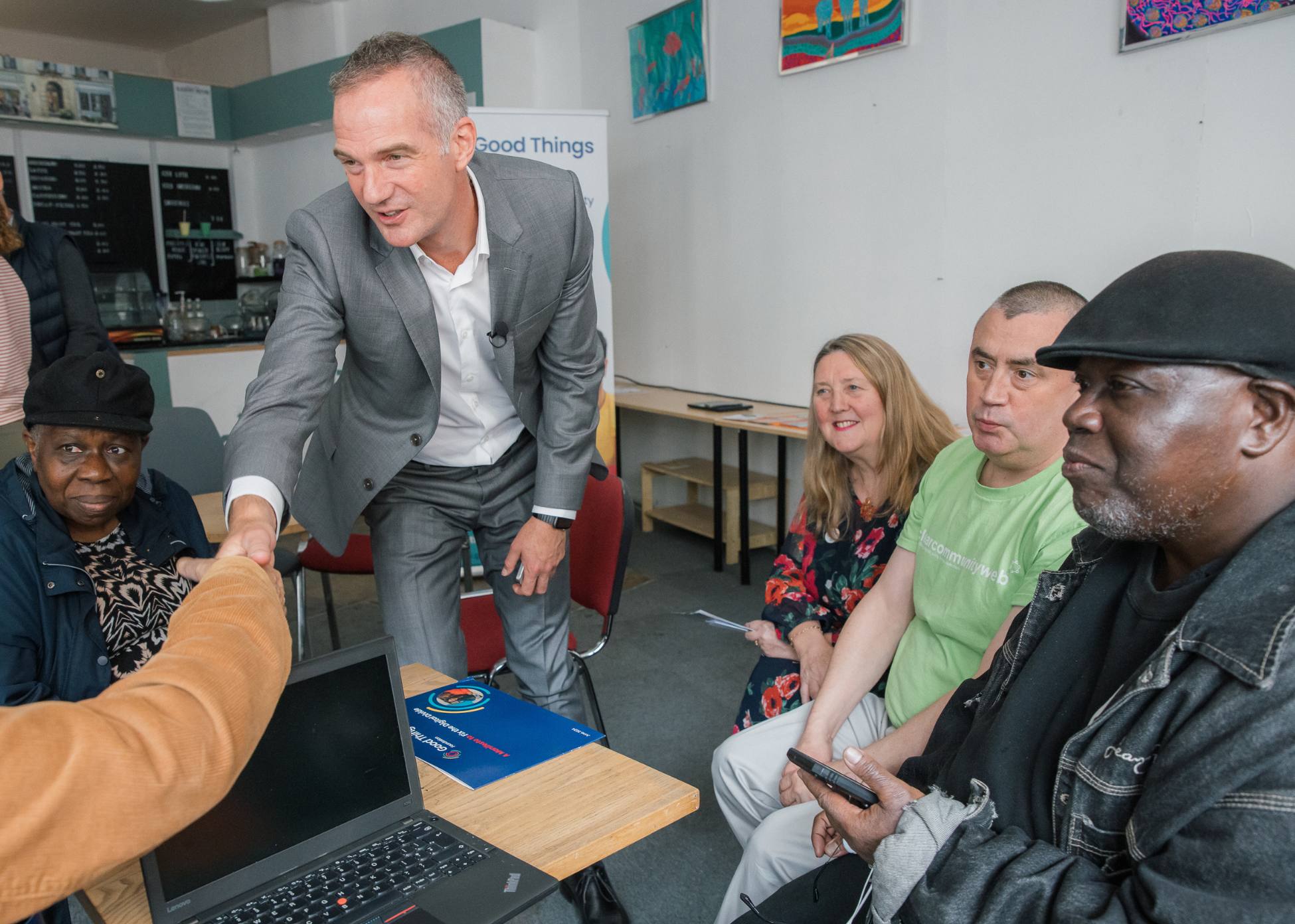 Secretary of State for Department for Science, Innovation and Technology (DSIT) visiting a National Digital Inclusion Hub.
