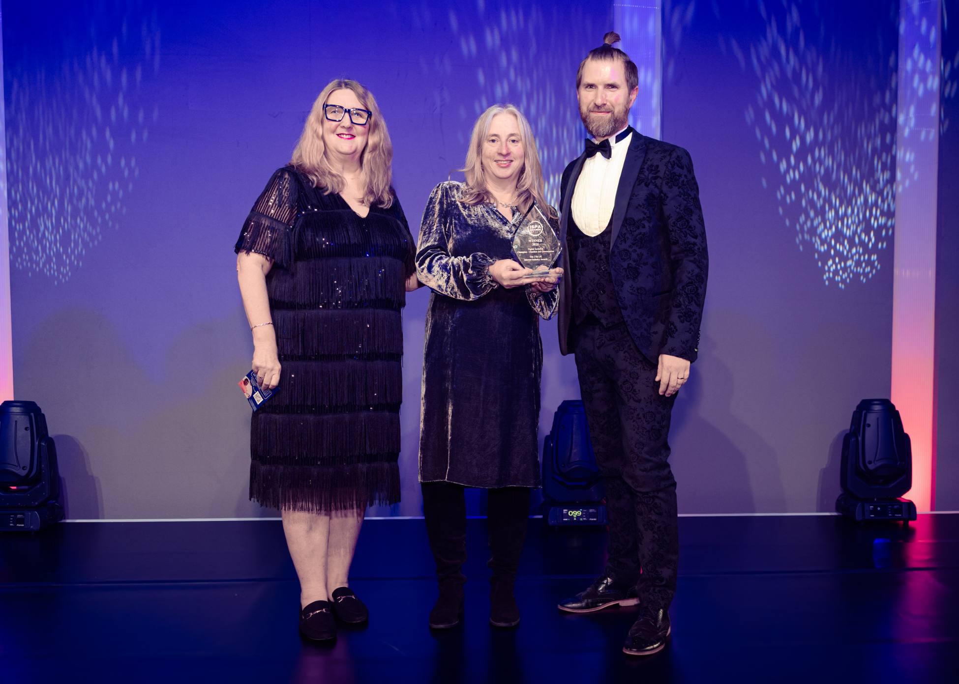 Two representatives from Frome Medical Practice with Good Things Foundation CEO Helen Milner OBE.